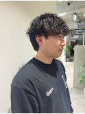 マッシュ×シャドウパーマ【かほ】