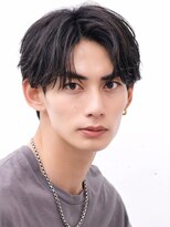 アーリー(Ali'i) ニュアンスパーマセンターパートコンマバング韓国ウルフ
