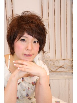 ベック(BECK) 春色ラベンダーアッシュで軽やか♪ショートボブ◇上新庄BECK◇