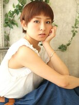 と和×美髪クリニック 巣鴨店&nbsp;マッシュバングのヘルシーショート★オレンジベージュ【巣鴨店】