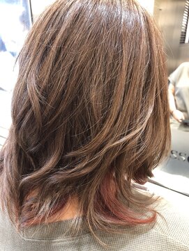 ヴィセ(atelier visse) インナーカラー・レッドピンク