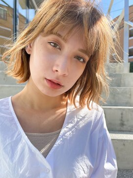 サロンドミルク 原宿(salon de MiLK) 肩上エアリーミディ