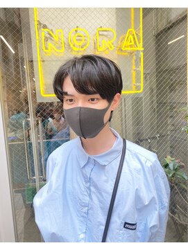 ノラ シブヤ(NORA) 韓国風メンズマッシュセンターパート