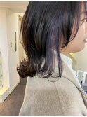 ウルフレイヤー×インナーカラーパープル/ヴァイオレット