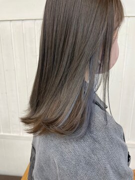 ナンバー アンフィール 渋谷(N° anfeel) 【雨宮】@sayumiyaaa イヤリングカラーブルーグレー/渋谷/道玄坂