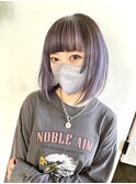 ペールバイオレットのアンブレラカラー