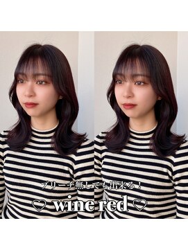 アリーズ(ALLYS) ワインレッドカラー @rrchimu