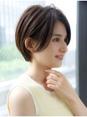 前髪なし大人ショートボブ20代30代40代【AIN.表参道】川原大地