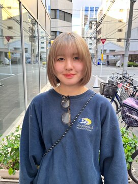 カフ(CAF) CAF FUKO デザイン/ベージュ/ルーツカラー/ボブ/大阪/心斎橋