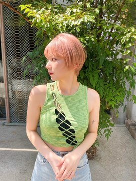 アンバー 池袋(amber) 夏におすすめのハイトーンショート[池袋/竹沢］