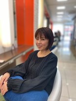 ルージュ 目白台店(ROUGE)&nbsp;ショートボブ,白髪ぼかしカラー×【護国寺駅.目白台】