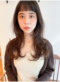 小顔前髪顔周りレイヤー×ベージュカラー デザインカラー