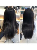 艶髪縮毛矯正Before/After