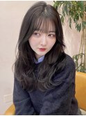 アッシュグレー/グレージュ/韓国ヘア/渋谷/レイヤー/顔まわり