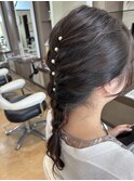 編みおろしヘアー