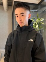 メンズサロン ブロック(Men's Salon bloc) スパイキーショート　刈り上げ　アップバング　眉カット　20代