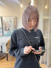 エン(en) ボブ×ピンクグレージュ