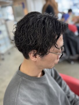 ヘア スパ リゾート リアン(hair spa resort Lien) ＊センターパート×波打ち、波巻きMIXパーマ＊