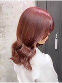 【Hono/STYLE藤沢】ブリーチなしで高発色暖色カラー