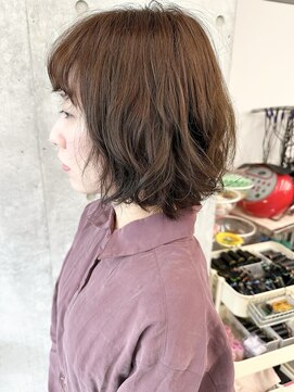 モリオ(morio) -ふわふわボブ大人ボブパーマゆるふわパーマニュアンスパーマ3