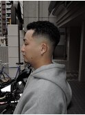 宮城リョータパーマ　オールバックパーマ