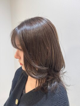 アッシュ 桜木町店(Ash) ブリーチなしアッシュブラウンカラー韓国風