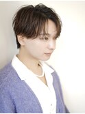ニュアンスパーマダウンパーマ黒髪韓国マッシュツーブロック