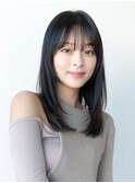 韓国レイヤー顔周りカット透明感カラー髪質改善艶髪シースルー