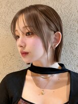 サンド 名古屋(sand)&nbsp;アプリコットオレンジくびれヘアハイライトカラー名古屋ショート