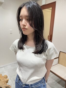 プフ 伏見(puf) [puf 伏見/丸の内/栄/名古屋]地毛風グレージュセミロング★鳥山