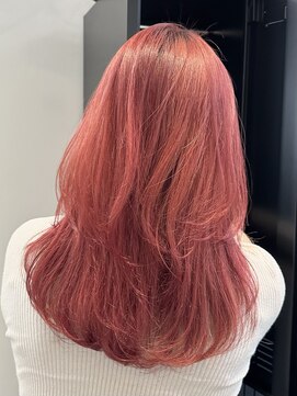 ラック 表参道(LUCK) レッド×レイヤースタイル/レッドピンク/表参道/原宿/20代/30代