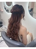 ハーフアップ/北新地ヘアセット