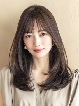 エダ 鎌倉(edA.) 小顔ロング#髪質改善#白髪ぼかし#鎌倉#40代#グレージュ