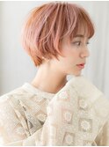■ハイトーンカラー/透明感カラー/ブリーチカラー☆小顔ショート