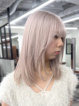 ニコ トウキョウ 渋谷(nico TOKYO) ダブルカラーミルクティーベージュピンクブラウンロングレイヤー