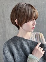 マルツ 銀座(maltu) 大人かっこいい耳かけマッシュショートオリーブベージュ銀座