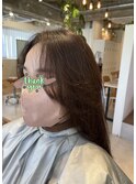 前髪顔まわり縮毛
