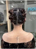 カチモリ風お団子ヘアアレンジ【yuki】【now as.明石】