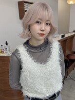 リヴ オオサカ(LIV OSAKA)&nbsp;ミルクティーベージュ/ブリーチ2回/トリプルカラー/ボブ/梅田