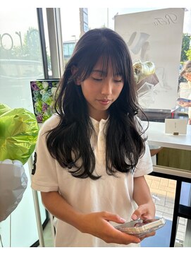 グレースバイハピネス(grace by happiness) ダークパープル韓国レイヤー×ロングレイヤー7.31