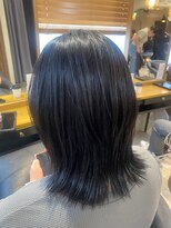 ヘアリゾート粋 トゥジュ 池袋東口店(tujuh)&nbsp;艶髪ブラック/ミディアム/外ハネレイヤー