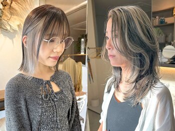 イト(itO.)の写真/話題のブリーチなしダブルカラーやデザイン性の高いハイライトやインナーカラー等にも対応◎お洒落度UP♪