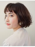おとなカジュアルパーマボブ