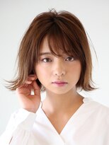 アース 上野店(HAIR&MAKE EARTH) 綺麗め外はねワンレンボブ