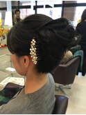 シンプル和装アップ