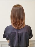 ピンクオレンジグラデーションカラー☆