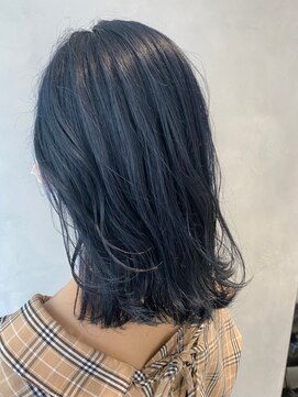 アース 春日部店(HAIR&MAKE EARTH) 濡れ髪クールなワンレンスタイル