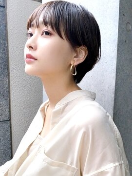 ディッセンバー 渋谷(December) 【December】大人かわいい髪 前髪あり 黒髪マッシュショート♪