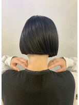 ヌイ 横浜(nui)&nbsp;ワンレングスボブ_ラベンダーカラーくすみカラー