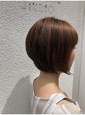 前下がり×丸めショートボブ《ラムネhairヒサマツマユミ》